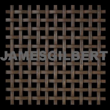 Handwoven Bronze Decorative Grille with 5mm Reeded Wire and 8mm Square Aperture